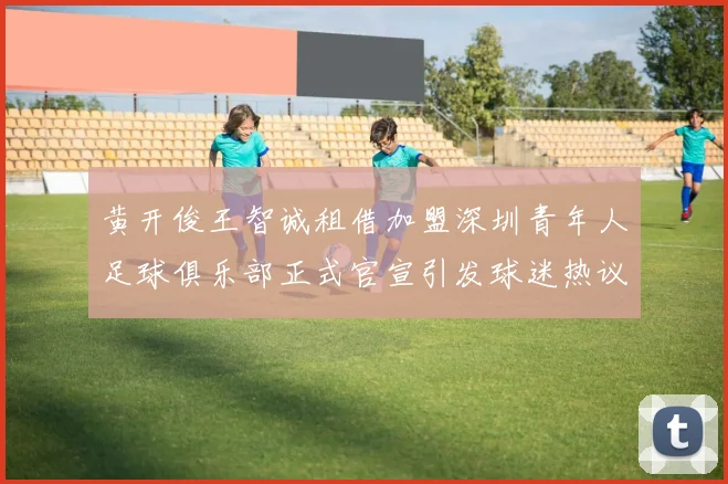 黄开俊王智诚租借加盟深圳青年人足球俱乐部正式官宣引发球迷热议